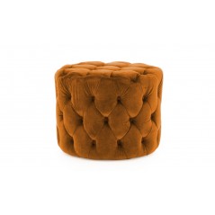 VL Perkins Footstool - Velvet Pumpkin